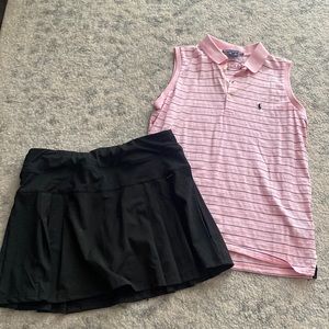 Ladies golf outfit both size medium